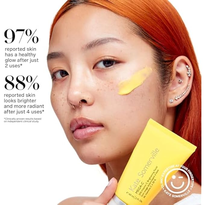 Kate Somerville MEGA-C 30% VITAMIN C BRIGHTENING FACIAL - POWERHOUSE CLINIC-GRADE BRIGHTENING MASK, 2 FL OZ - Image 4